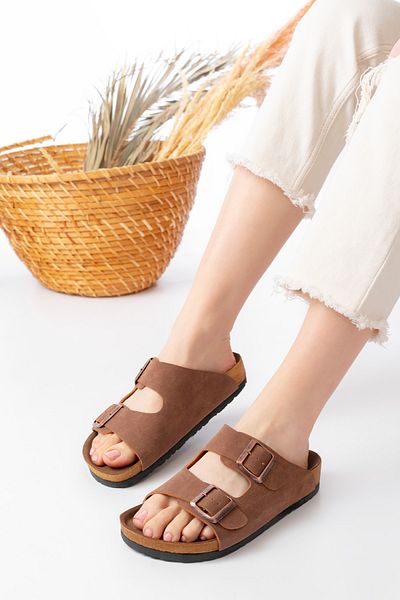 SİLİYA Sly Unisex Ορθοπεδικές Παντόφλες Σόλας με Διπλή Πόρπη Casual & Out Παντόφλες