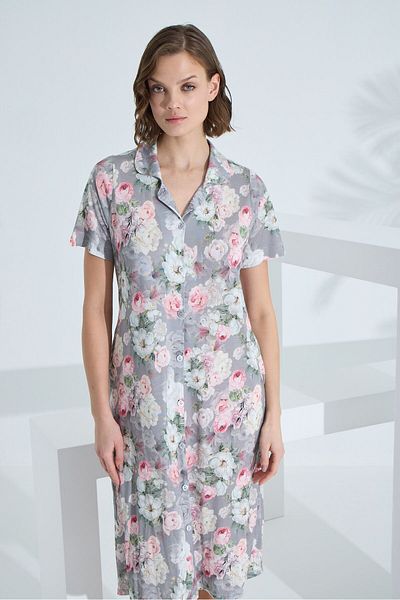 Etoile Bamboo Short Sleeve Pocket Summer Women's Dress 72953