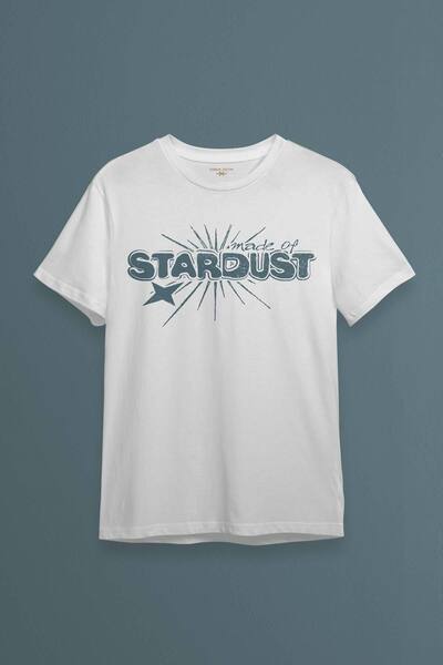 Kendim Seçtim Tricou alb retro unisex Star Dust Y2K anii 90