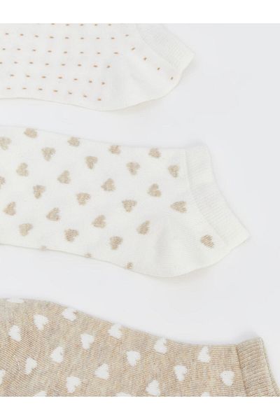 LC Waikiki New Season Patterned Women's Booties Socks 3-Piece - S5O130Z8