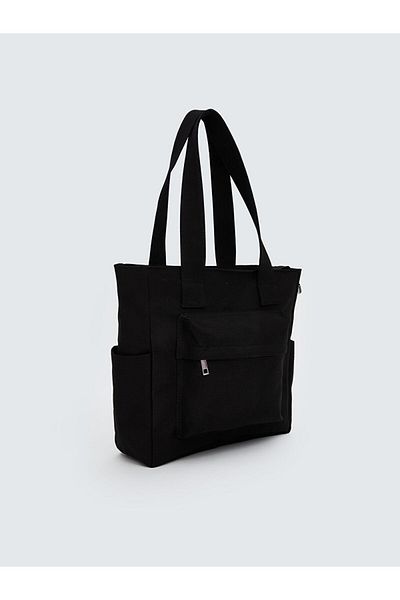 LC Waikiki Lcw Eco Black Multi-Compartment Women's Shoulder Bag