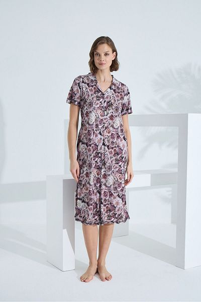 Etoile Bamboo Short Sleeve Pocket Summer Women's Dress 72952