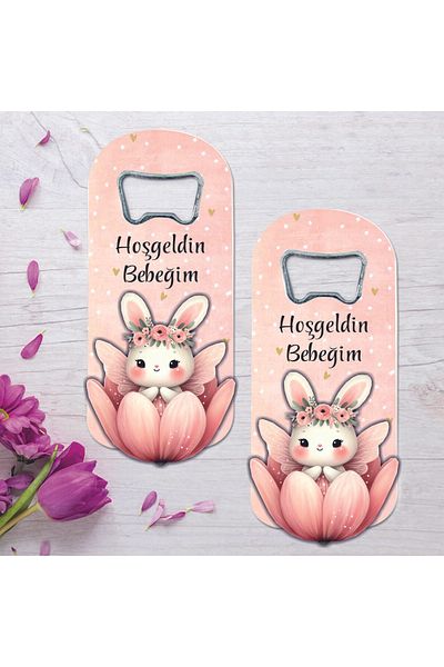Ege ajans Baby Gift Opener Magnet with 10 Wooden Embossing Figures
