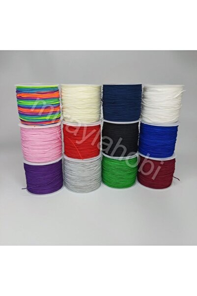 miraylahobi Bracelet Rope Parachute Rope 1 mm 50 Meters Black