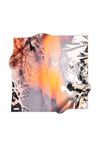 Pierre Cardin Eșarfă din satin creponat Pierre Cardin cu model perie