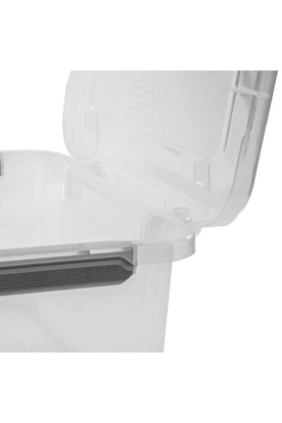 Sterilite Stackable Hinge Lid Rectangular Space Saving Storage Box 75.7 Liter