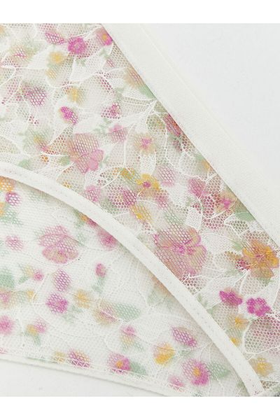 LC Waikiki New Season Floral Lace Bikini Panties - S58192Z8