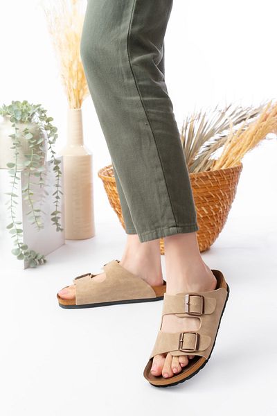 SİLİYA Sly Unisex Ορθοπεδικές Παντόφλες Σόλας με Διπλή Πόρπη Casual & Out Παντόφλες
