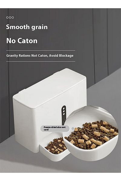 KidLe 2-in-1 Automatic Cat Feeder And Water Dispenser Pet Smart Feeder