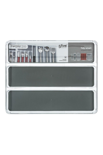 Five Simply Smart High Quality Easy Separation 3-Compartment Cutlery Tray