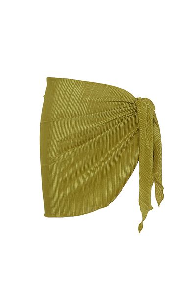AQUELLA Lurex Yellow Tie Pareo