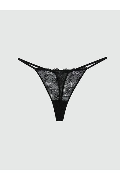 LC Waikiki LCW DREAM Chiloți tanga fantezie din dantelă neagră