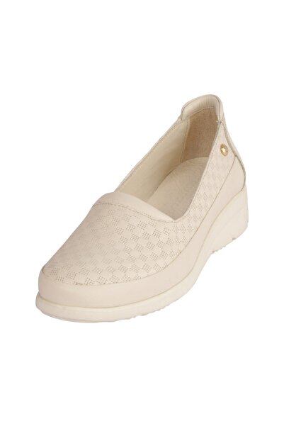 Mammamia Kadın 3240LX Ayakkabı/Krema Pen Krem