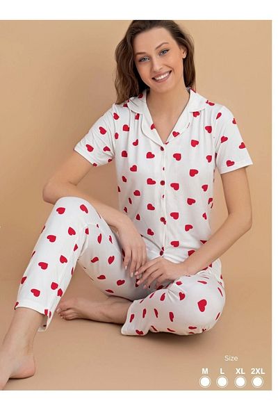 NİVEMESHOME Nivemeshome 5797 Style Milan Buttoned Pajama Set