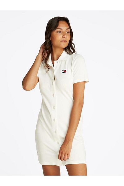 Tommy Hilfiger Women's Tjw Badge Pique Polo Dress Dress