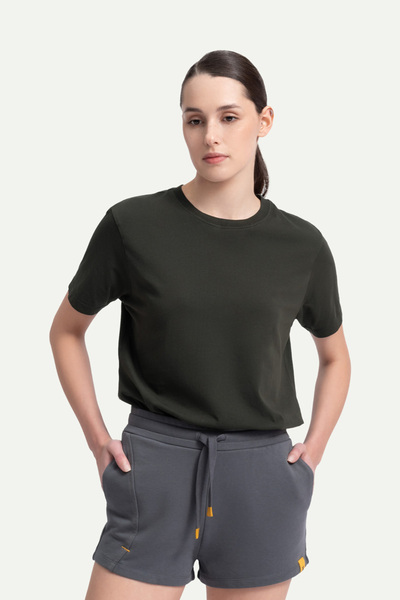 KAFT Unisex Basic T-Shirt Regular Fit - Ασφάλτης