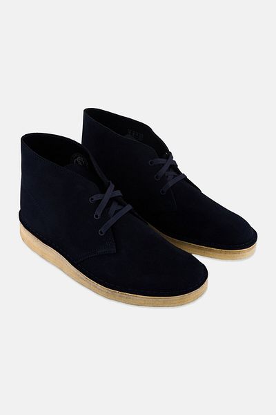 CLARKS Men Standard Desert Coal Lace Up Casual Shoes, Navy