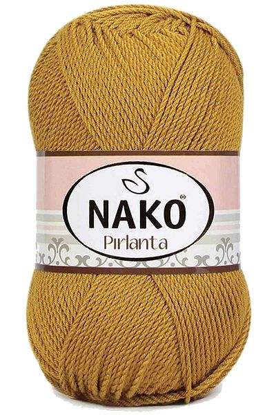 NAKO Gold Colored Diamond Amigurumi Hand Knitting - 6706 Model