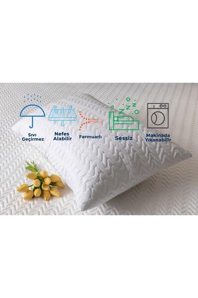 wellbed وسادة مبطنة مكونة من قطعتين مقاس 50 × 70 مصنوعة من القطن بنسبة 100% و...