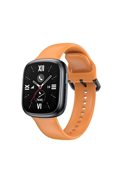 UnDePlus Honor Watch 4 Kordon Spor Silikon Kordon Mix Turuncu