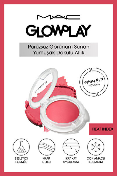 M.A.C Glow Play Yumuşak Dokulu Allık-heat Index