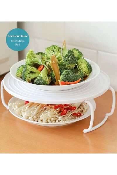 Bremen Home Raft pliabil pentru frigider și cuptor cu microunde, organizator pentru bucătărie pentru baie