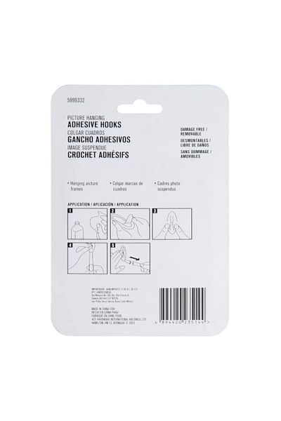 ACE 12-Piece Damage Free Adhesive Picture Hanging Strips