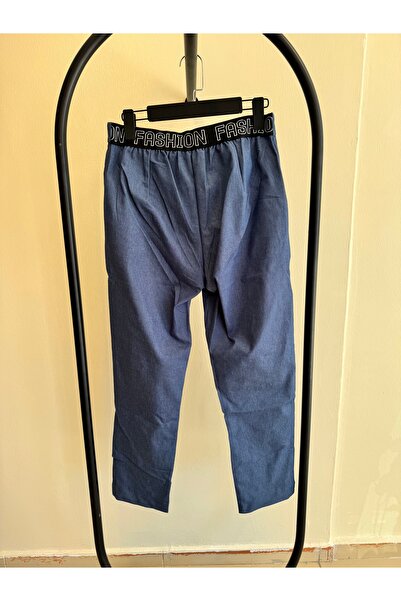 Arzu Yıldırım Butik Likralı Kot Görünümlü Beli Lastikli Pantolon