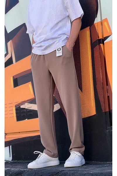 ElitWear New Season Άνετο Ελαστικό Παντελόνι Μέσης και Ελαστικό Υφασμάτινο Παντελόνι