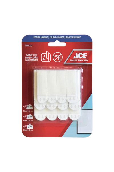 ACE 12-Piece Damage Free Adhesive Picture Hanging Strips