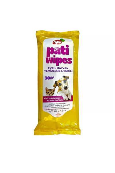 Flexilife Plus Flexi Pati Wipes Kedi Köpek Pati Temizleme Yıkama Mendili 30'lu