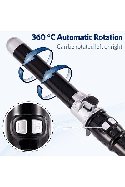 sharpdo Automatic Curling Iron Wand, Rotating Hair Curler for Long Hair
