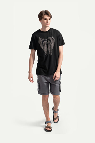 KAFT Μπλουζάκι Unisex Regular Fit Design - Mano Unus