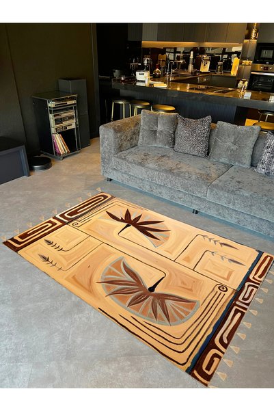 Rugs Modern Halı Royal Karma: Υφαντό χαλί με αφηρημένο μοτίβο και λεπτομέρειε...