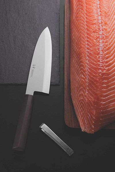 TRAMONTINA Since 1911, Made In Brazil - 8 Deba Knife Sushi Silver