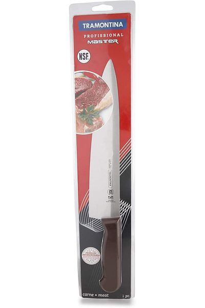 TRAMONTINA Since 1911, Made In Brazil - Professional 10 Inches Meat Knife With Stainless Steel Blade