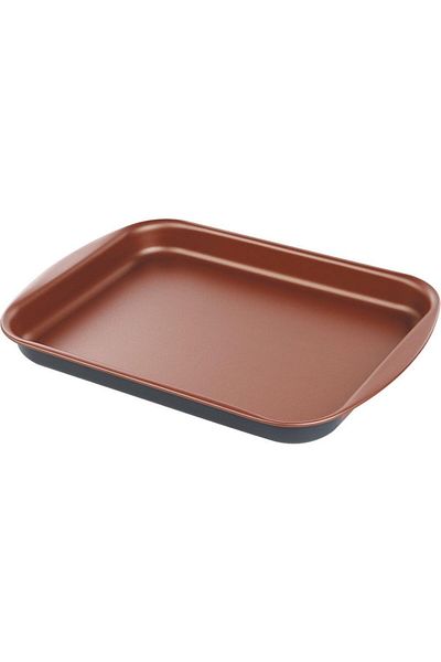 TRAMONTINA Since 1911, Made In Brazil - Bakery 34cm 2.9l Graphite Gray Aluminum Shallow Roasting Pan