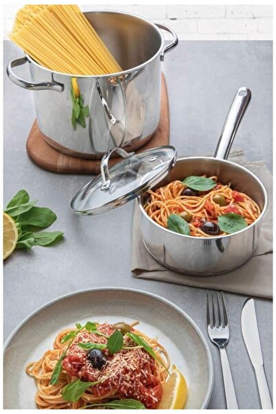 TRAMONTINA Since 1911, Made In Brazil - Una 20cm 4.6l Stainless Steel Stock Pot With Tri-ply Bottom