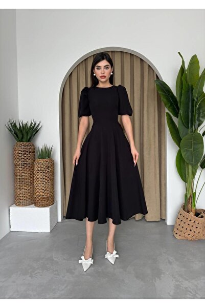 conconmoda Viki Midi Boy Kloş Elbise