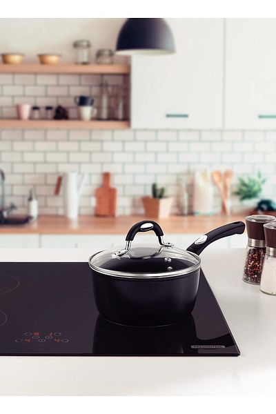 TRAMONTINA Since 1911, Made In Brazil - Monaco Induction 20cm 2.6l Black Aluminum Saucepan