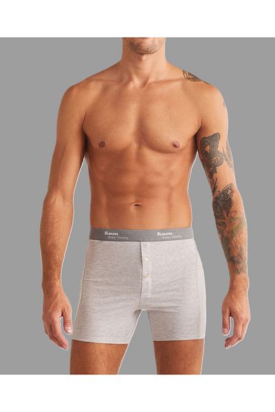 Kom Men's Modal and Cotton 2'Li Boxer Set Lk.01.09.Ll.001