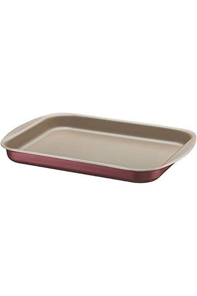 TRAMONTINA Since 1911, Made In Brazil - Brasil 40cm 3.8l Red Aluminum Flat Roasting Pan