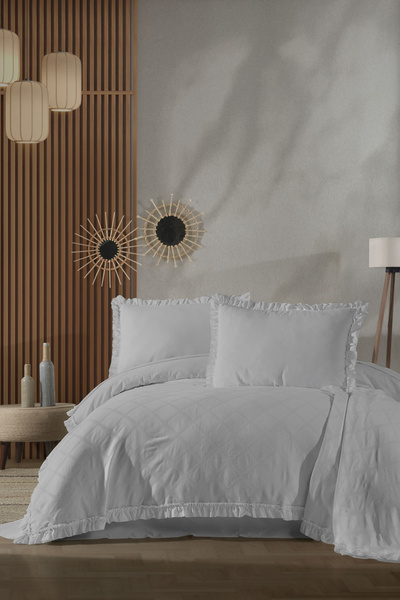 ZEBRACASA مجموعة بيكيه مزدوجة من كارلا