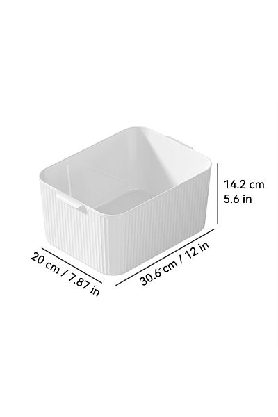 Choice A Style L WORTHBUY Plastic Storage Box With Handle Desktop Organizer For Food Multifunctional Bathro