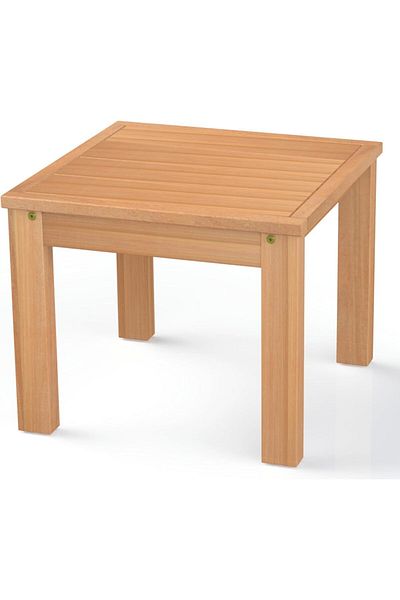 TRAMONTINA Since 1911, Made In Brazil - Square Coffee Table In Brazilian Brazilian Cumaru Wood