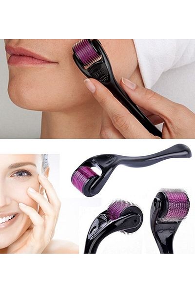 JEJU GLOW Titanium Tip 540 Needle Derma Roller 1.0 mm Skin Renewal Massage Tool