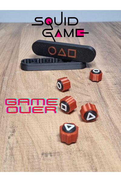 SAYA Boxed Squid Game Game 5 Stone Set |   Color Stone Gonggi, Five Stones and Squid Game