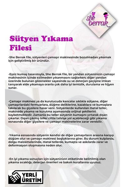 she berrak Zippered Bra and Laundry Net