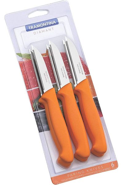 TRAMONTINA Since 1911, Made In Brazil - Diamant 6 Pieces Paring Knife Set With Stainless Steel Blade