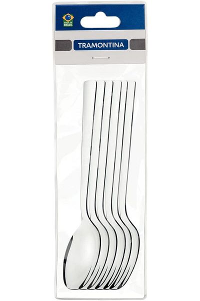 TRAMONTINA Since 1911, Made In Brazil - 6pc. Sugar Spoon Oslo